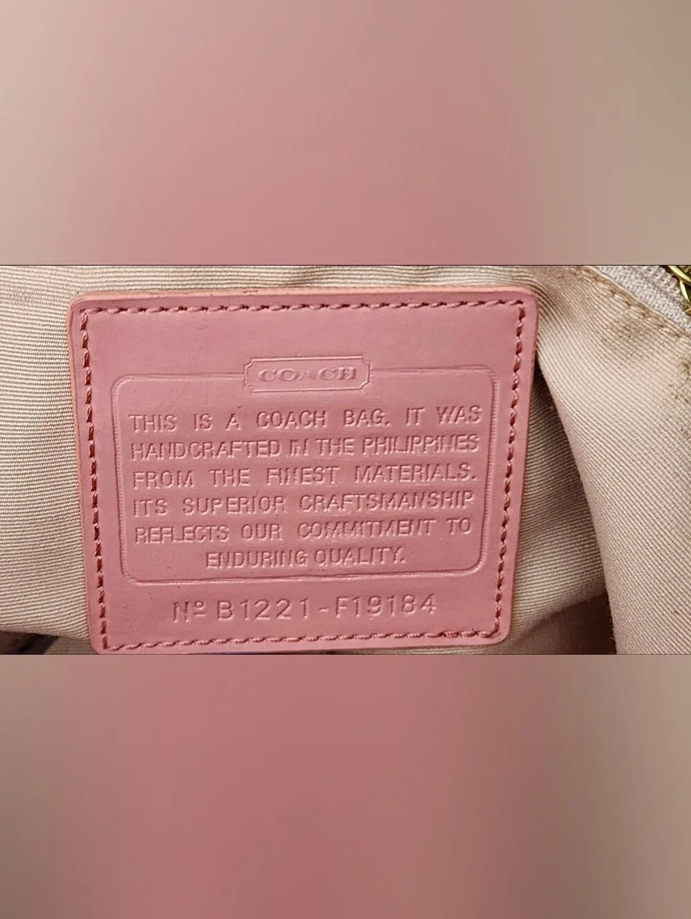 Vintage Coach Signature 